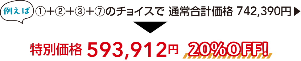 特別価格593,912円　20%OFF